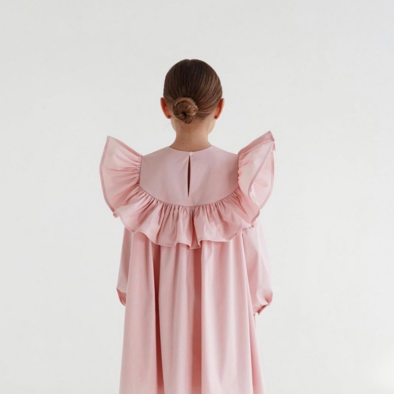 Cotton Princess Ruffle Dress