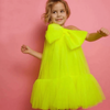 Big Bow Tutu Off Shoulder Dress