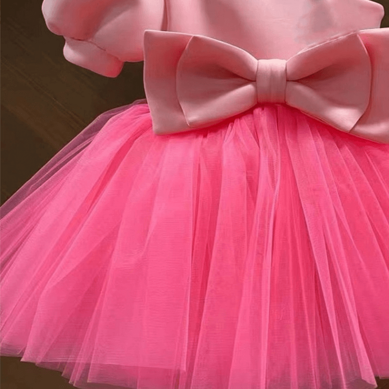 Princess Off Shoulder Bow Tutu Dress