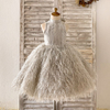 Princess Bling Feather Bow Dress (Supports One Piece Customization)