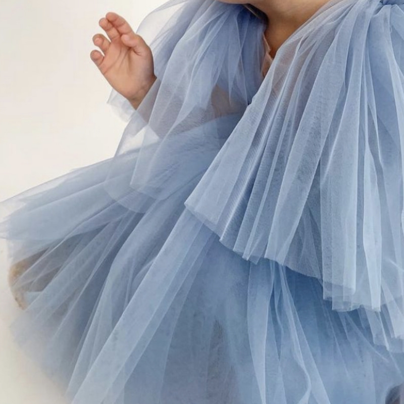 Princess Tutu Cap Sleeve Tulle blue Derss