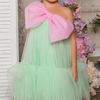 Big Bow Tutu Off Shoulder Dress