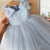 Princess Pearl Bow Sleeveless Dress