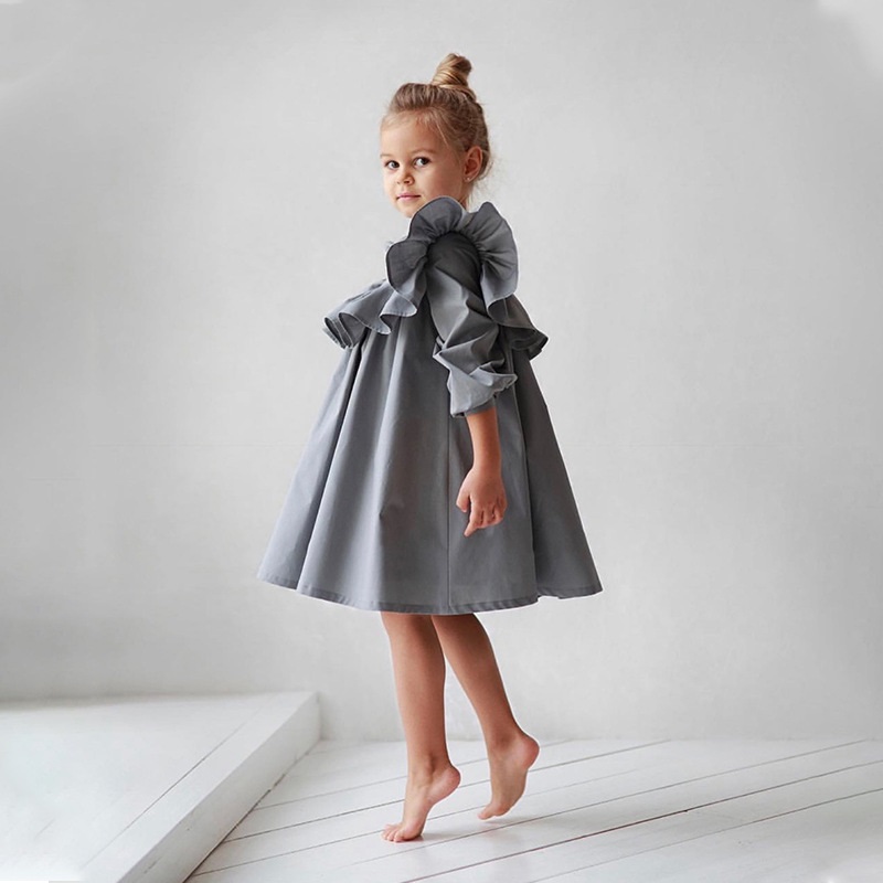 Cotton Princess Ruffle Dress