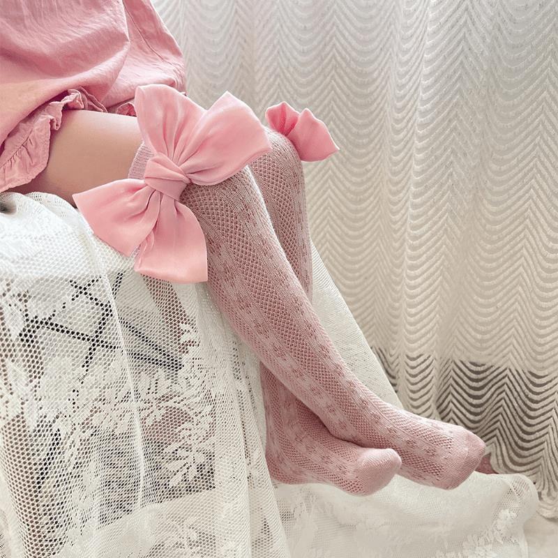 Knee Length Bow Fishnet Socks from China manufacturer - Dora International