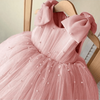 Princess Pearl Bow Sleeveless Dress