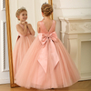 V-neck Floor-Length Tulle Sleeveless Dress