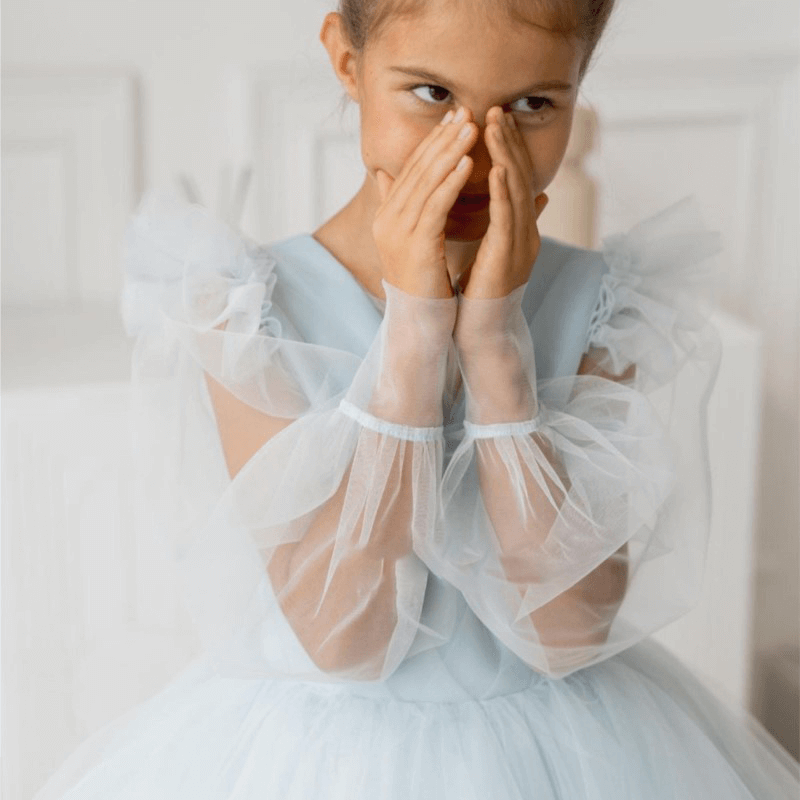 Floor-Length Tulle Princess Dress