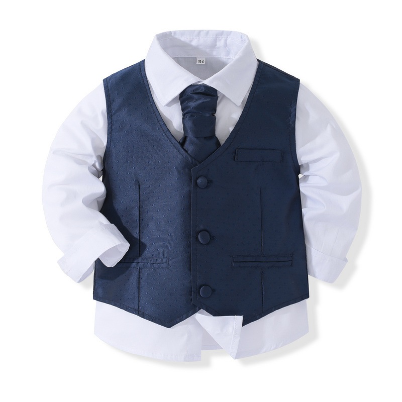 Boy Formal Silk Clothes Set 