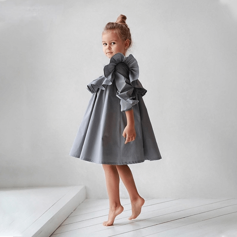 Cotton Princess Ruffle Dress