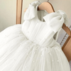 Princess Pearl Bow Sleeveless Dress