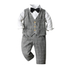 Boy Formal Plaid Clothes Set