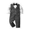 Boy Formal Plaid Clothes Set