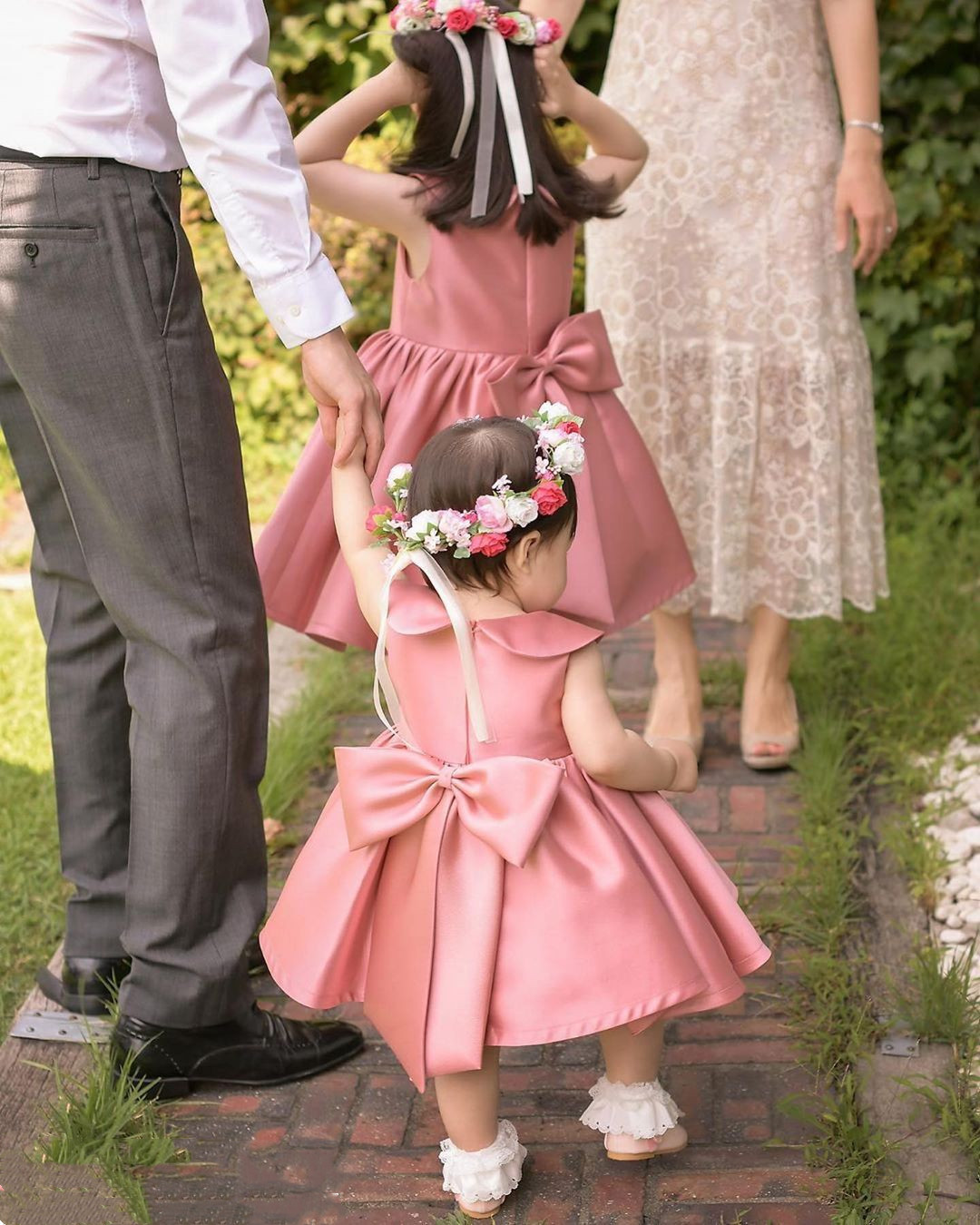 Vintage Peter Pan Collar Sleeveless pink Dress 