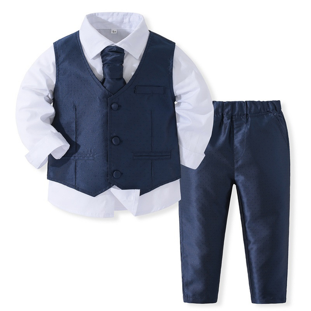 Boy Formal Silk Clothes Set 