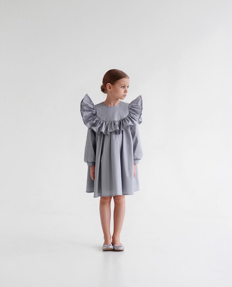 Cotton Princess Ruffle Dress