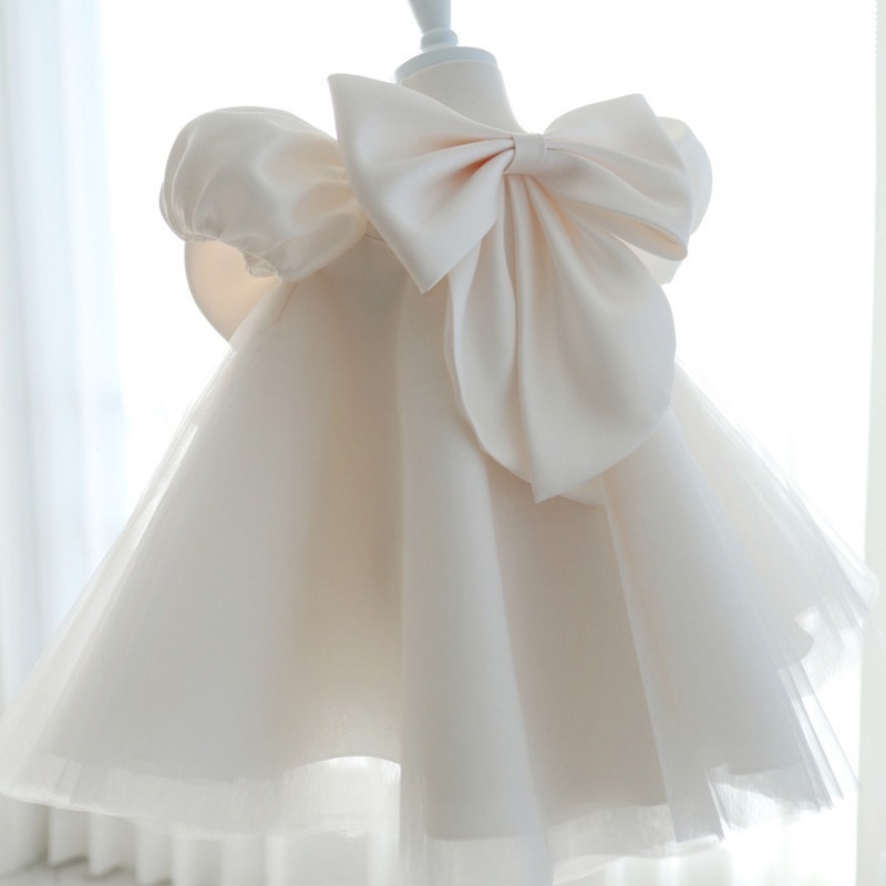 Elegant Ivory Dream Puff Dress