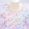 Gradient 3D Butterfly Tulle Dress