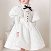 Long Puff Sleeve Vintage Dress