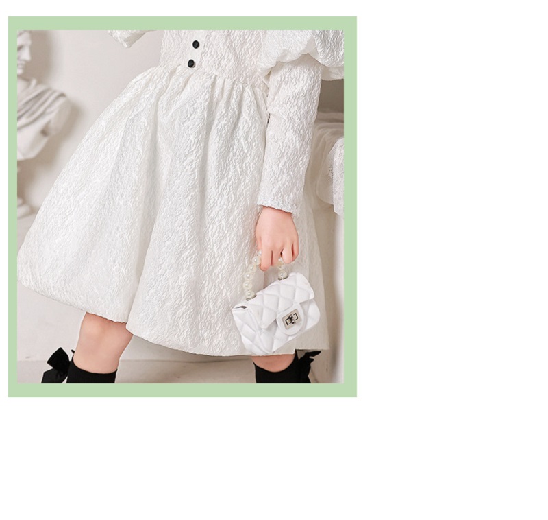 Long Puff Sleeve Vintage Dress