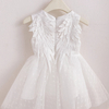 Princess Pearl Sleeveless Dress With Angel Wing