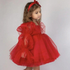 Off Shoulder Puff SleeveTutu Dress