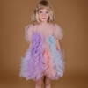 Colored Fluffy Gauze Dress