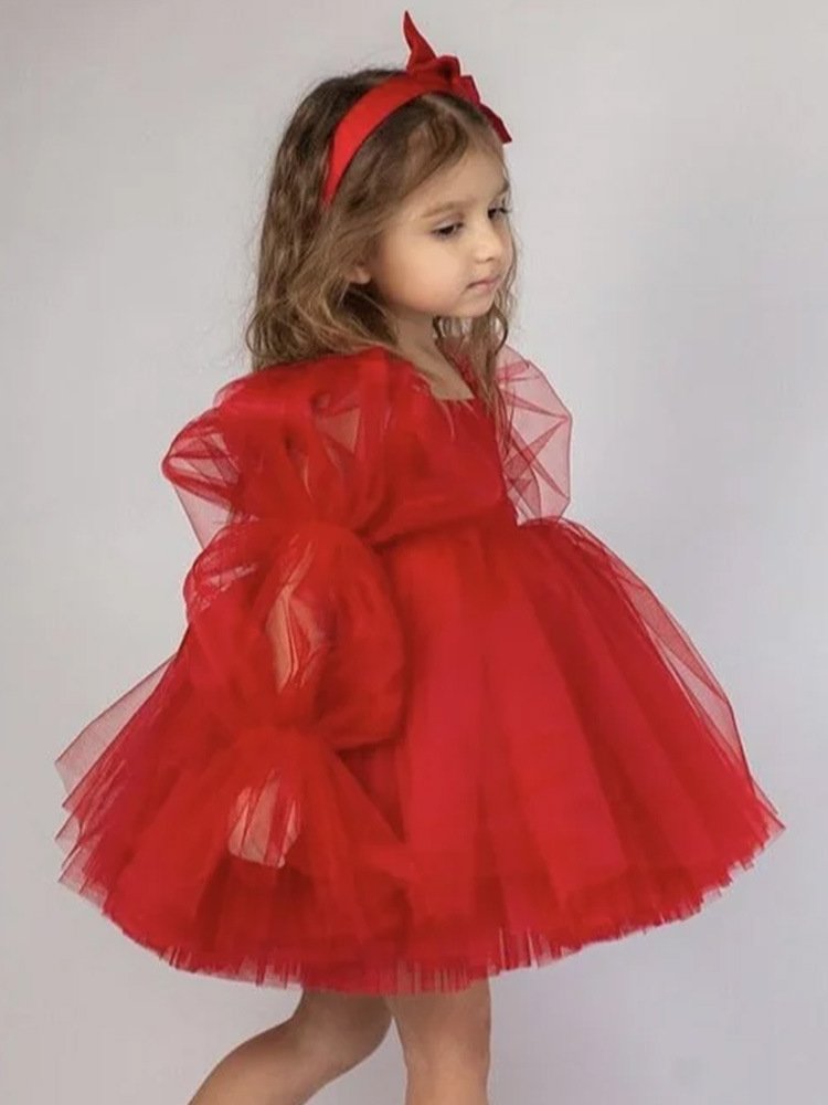 Off Shoulder Puff SleeveTutu Girl Dress